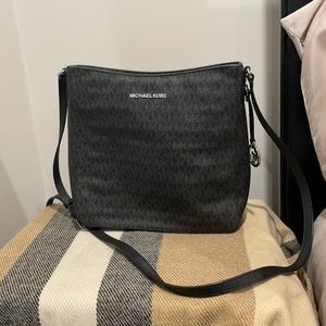 Black Michael Kors Crossbody Messenger Bag